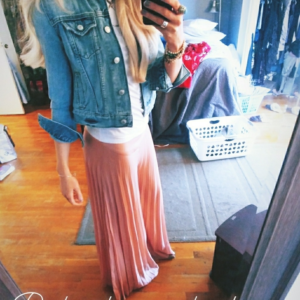 Pink bell bottom pants